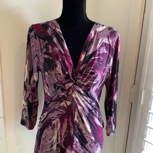 Dusak  purple top M    X crossed top